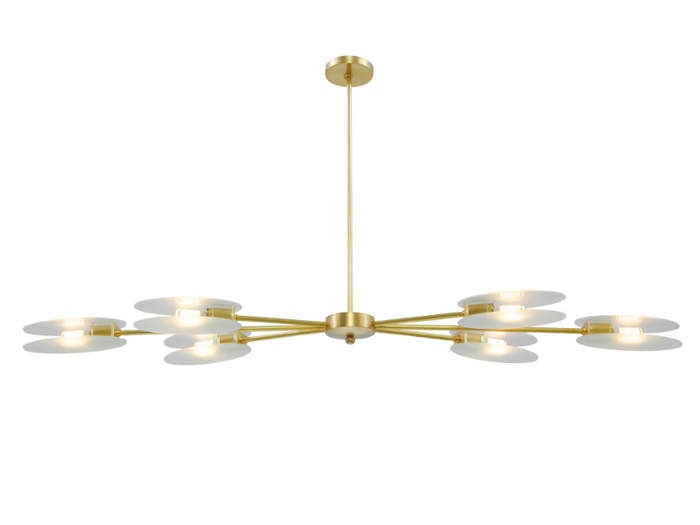 PRESENT CHANDELIER 2 - LED dimmable brass pendant lamp _ Patinas Lighting